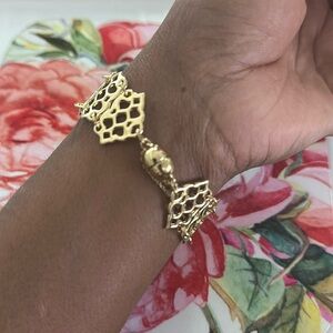 Gold Bracelet With Magnetic Ball Clasp (NWT)